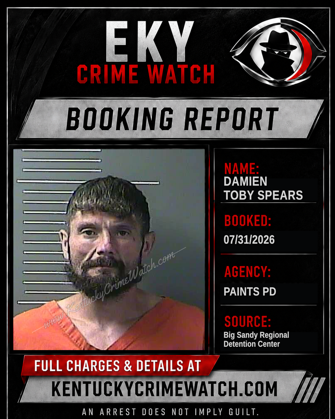 DAMIEN TOBY SPEARS booking image