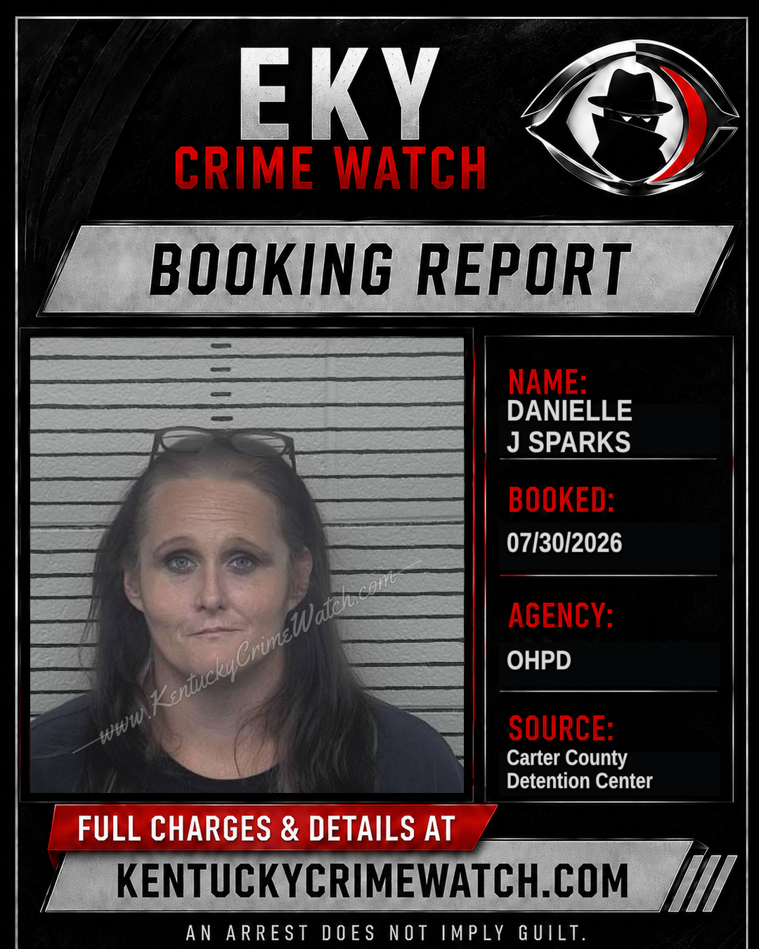 DANIELLE J SPARKS booking image