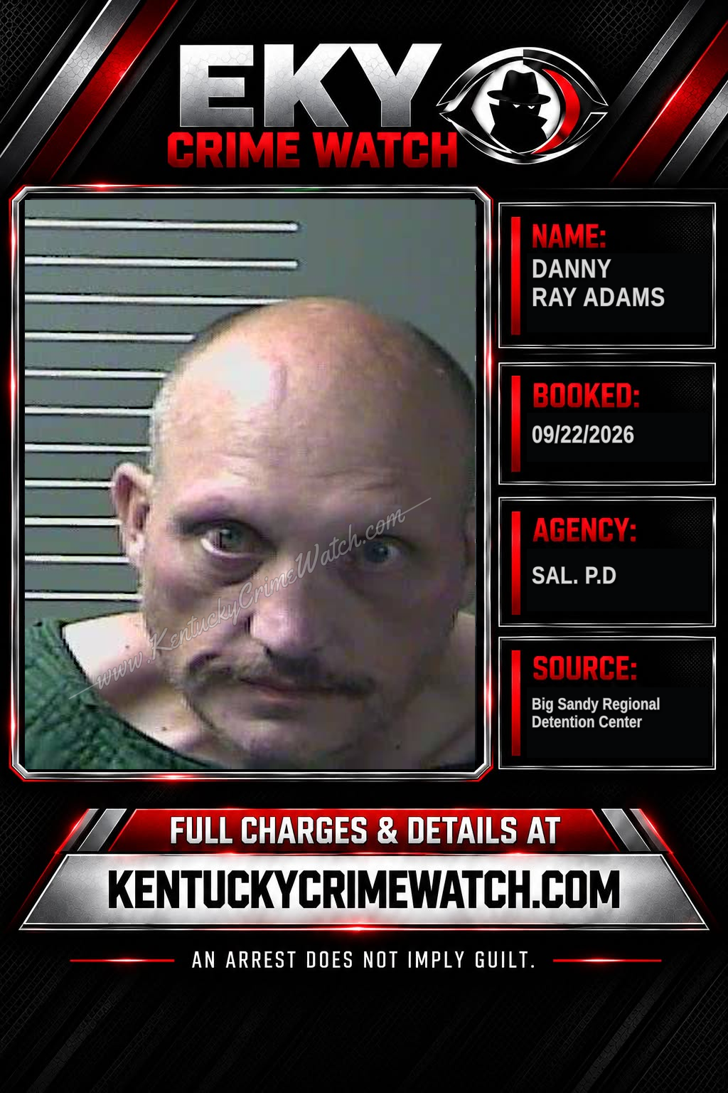 DANNY RAY ADAMS booking image
