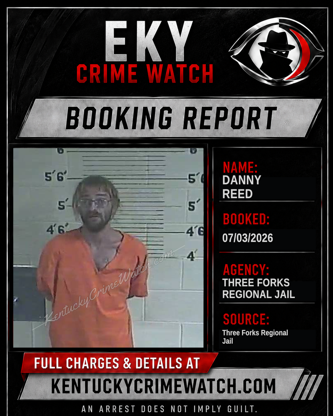 Danny Reed booking image