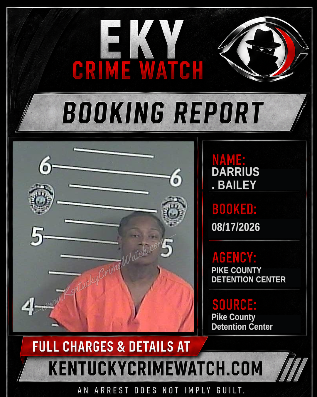 DARRIUS . BAILEY booking report card