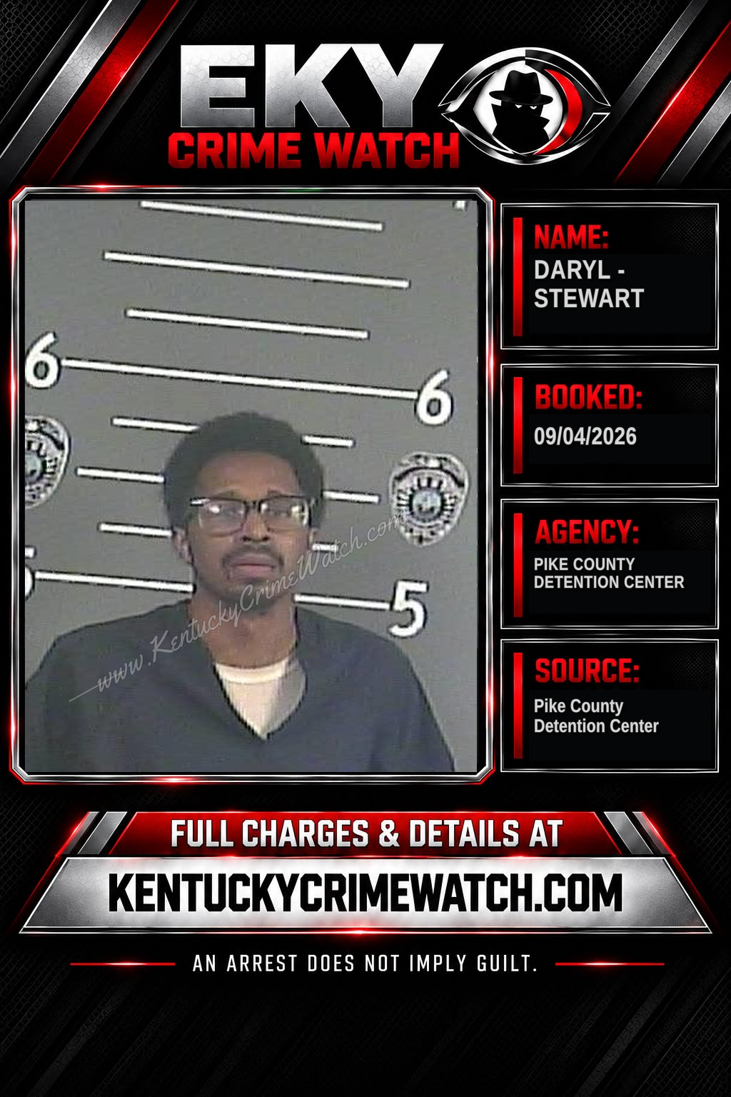 DARYL - STEWART booking report card