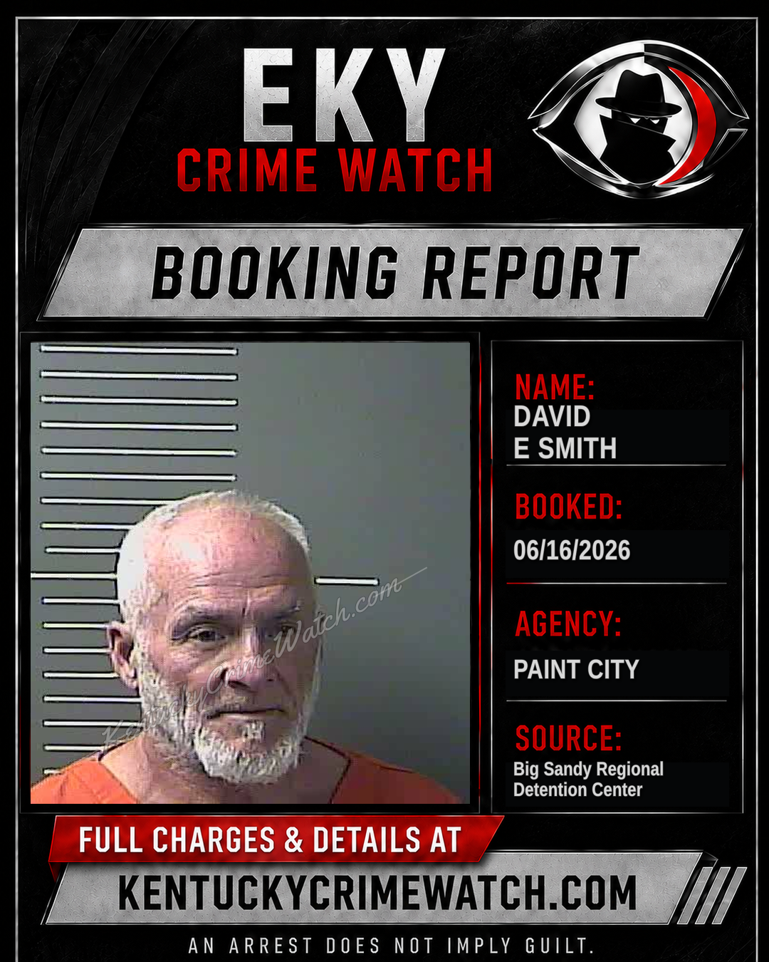 DAVID E SMITH booking image