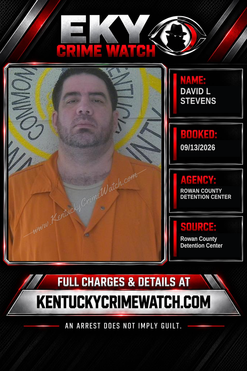 DAVID L STEVENS booking image