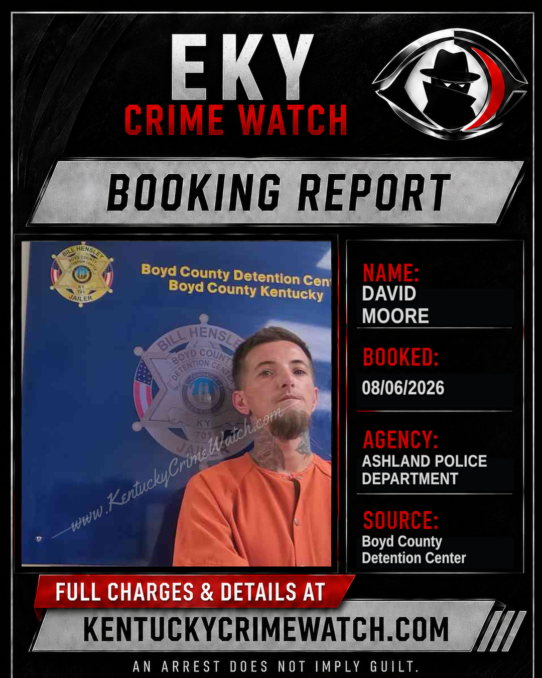 DAVID MOORE booking image