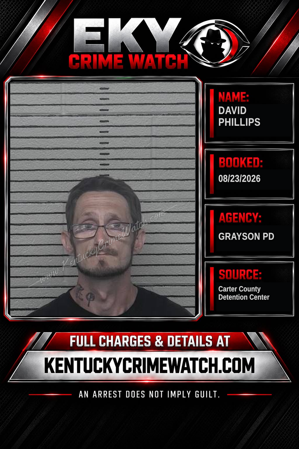 DAVID PHILLIPS booking image