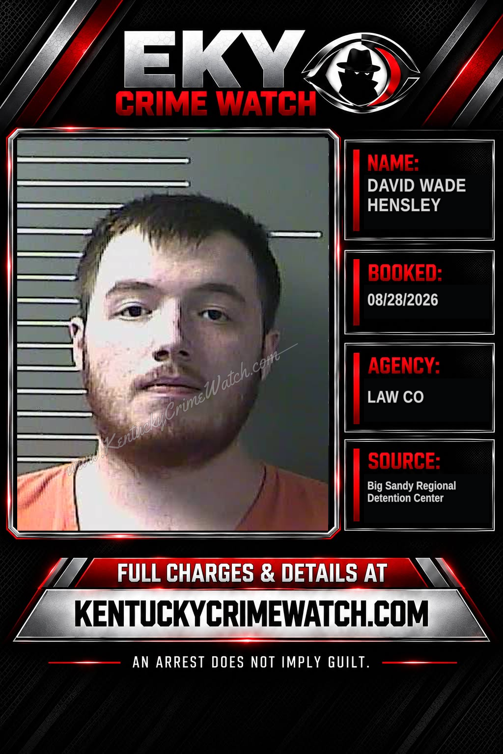 DAVID WADE HENSLEY booking image