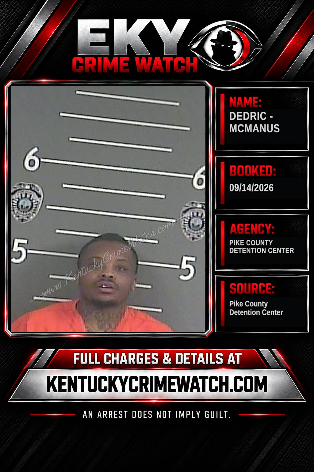 DEDRIC - MCMANUS booking image