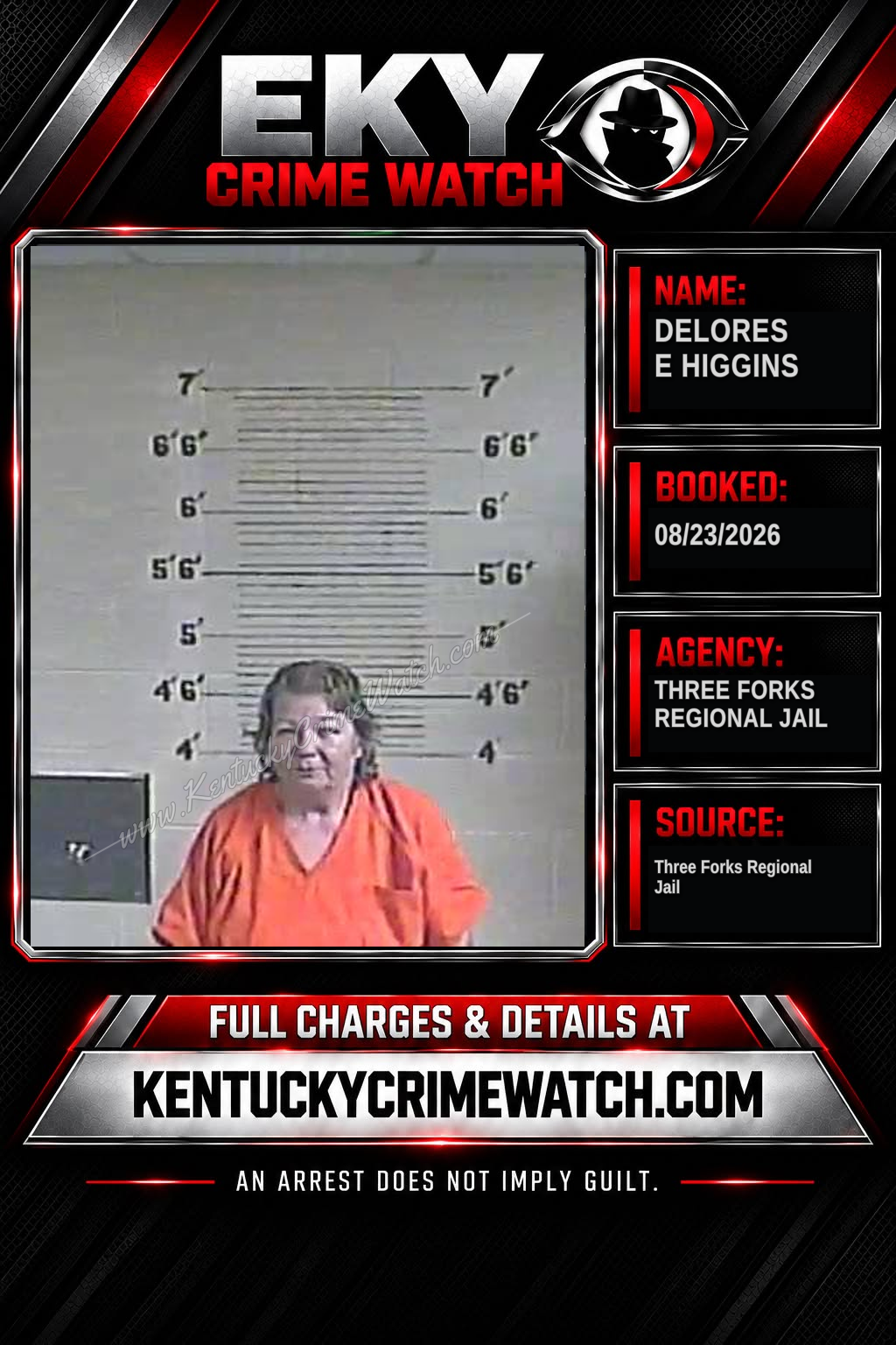 Delores E Higgins booking image