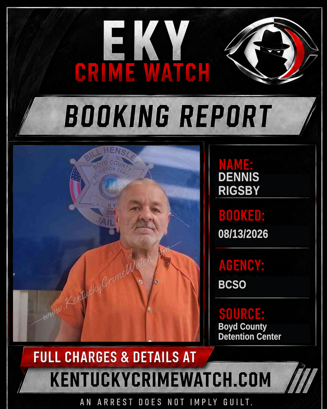 DENNIS RIGSBY booking image