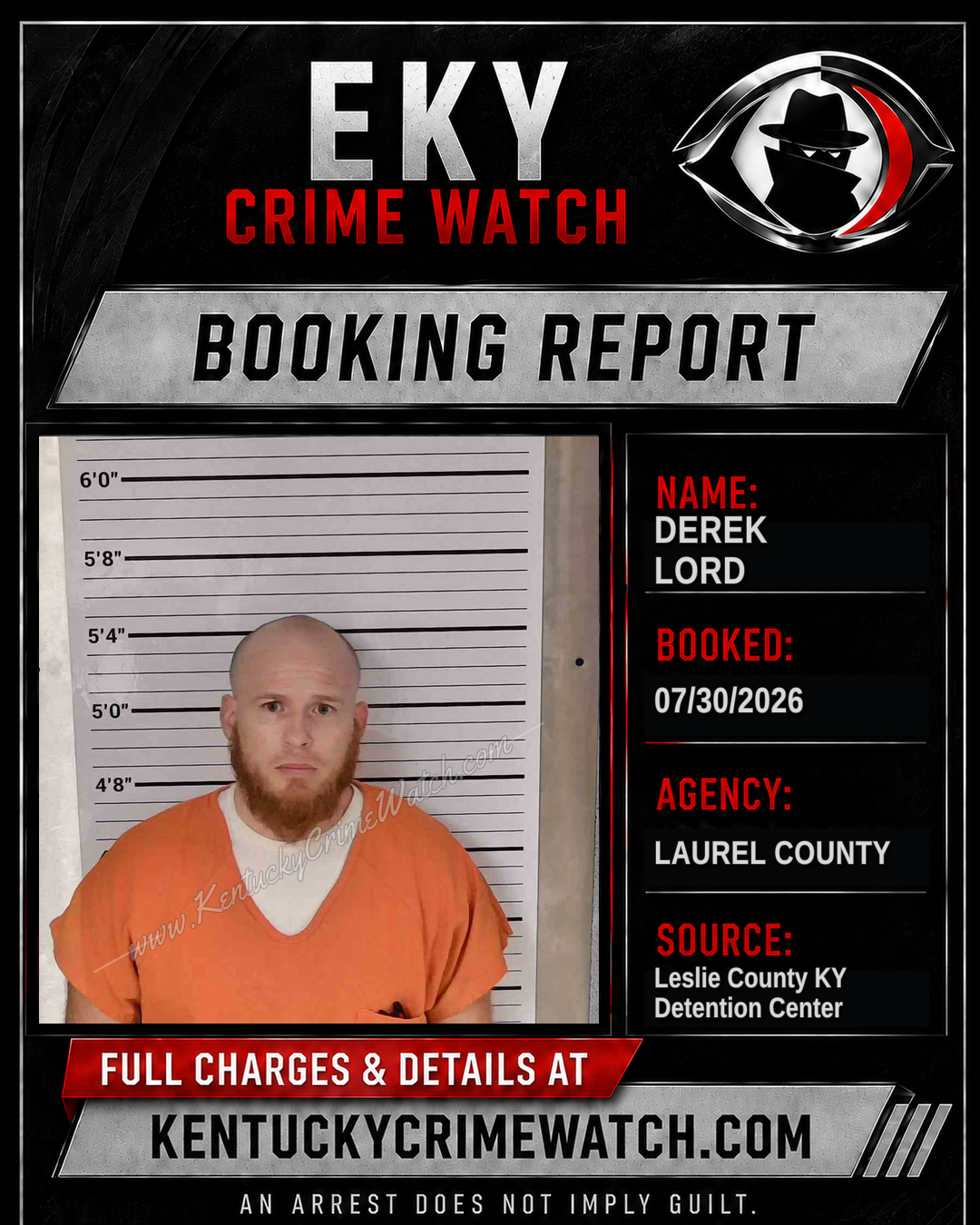 DEREK LORD booking image