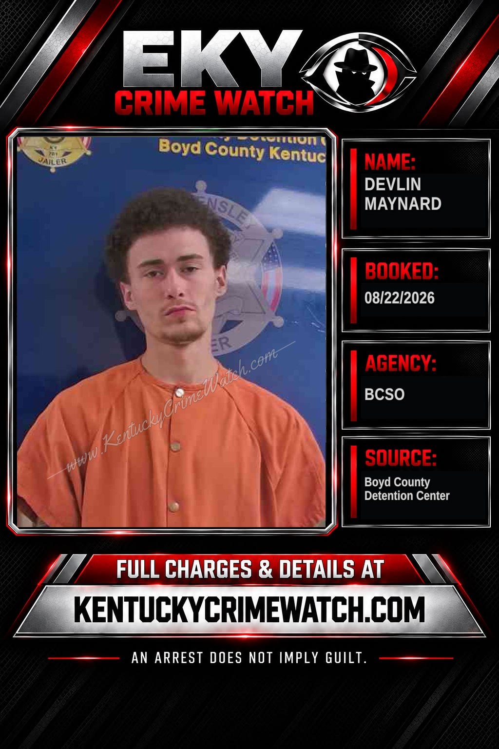 DEVLIN MAYNARD booking image