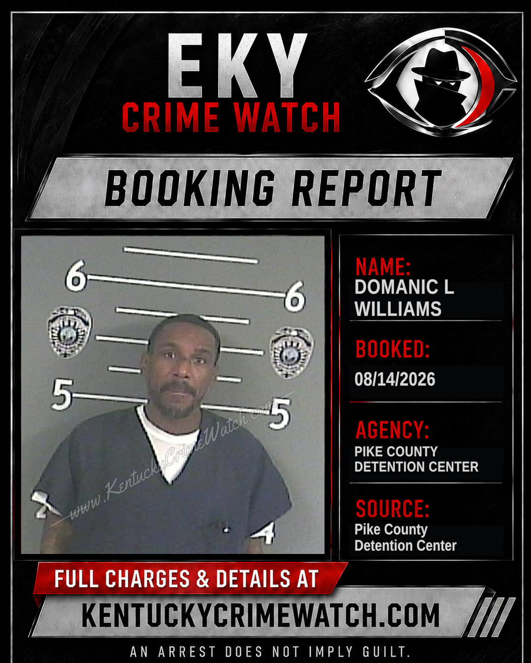 DOMANIC L WILLIAMS booking image