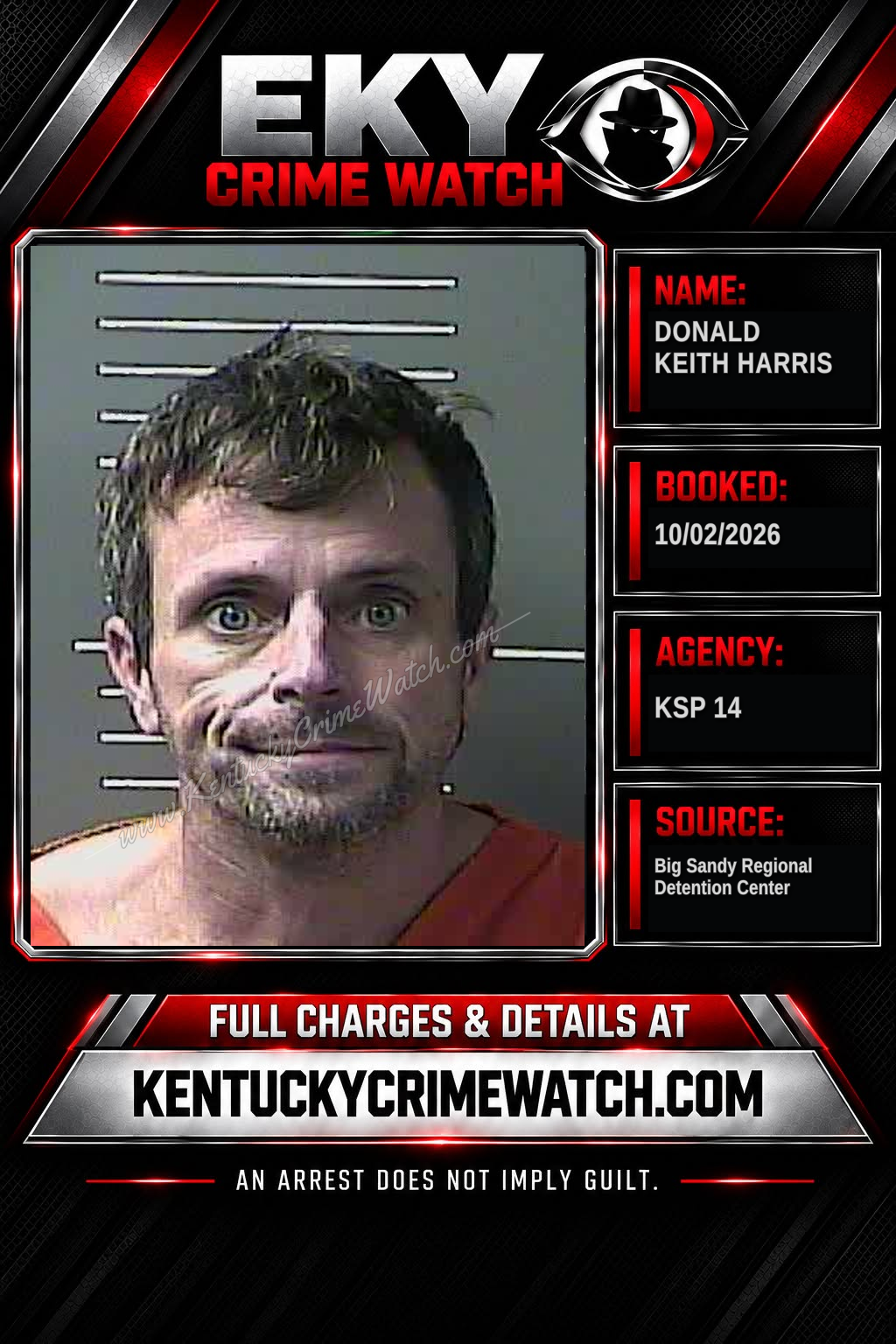 DONALD KEITH HARRIS booking image