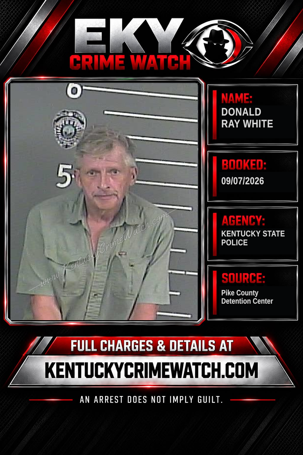 DONALD RAY WHITE booking image