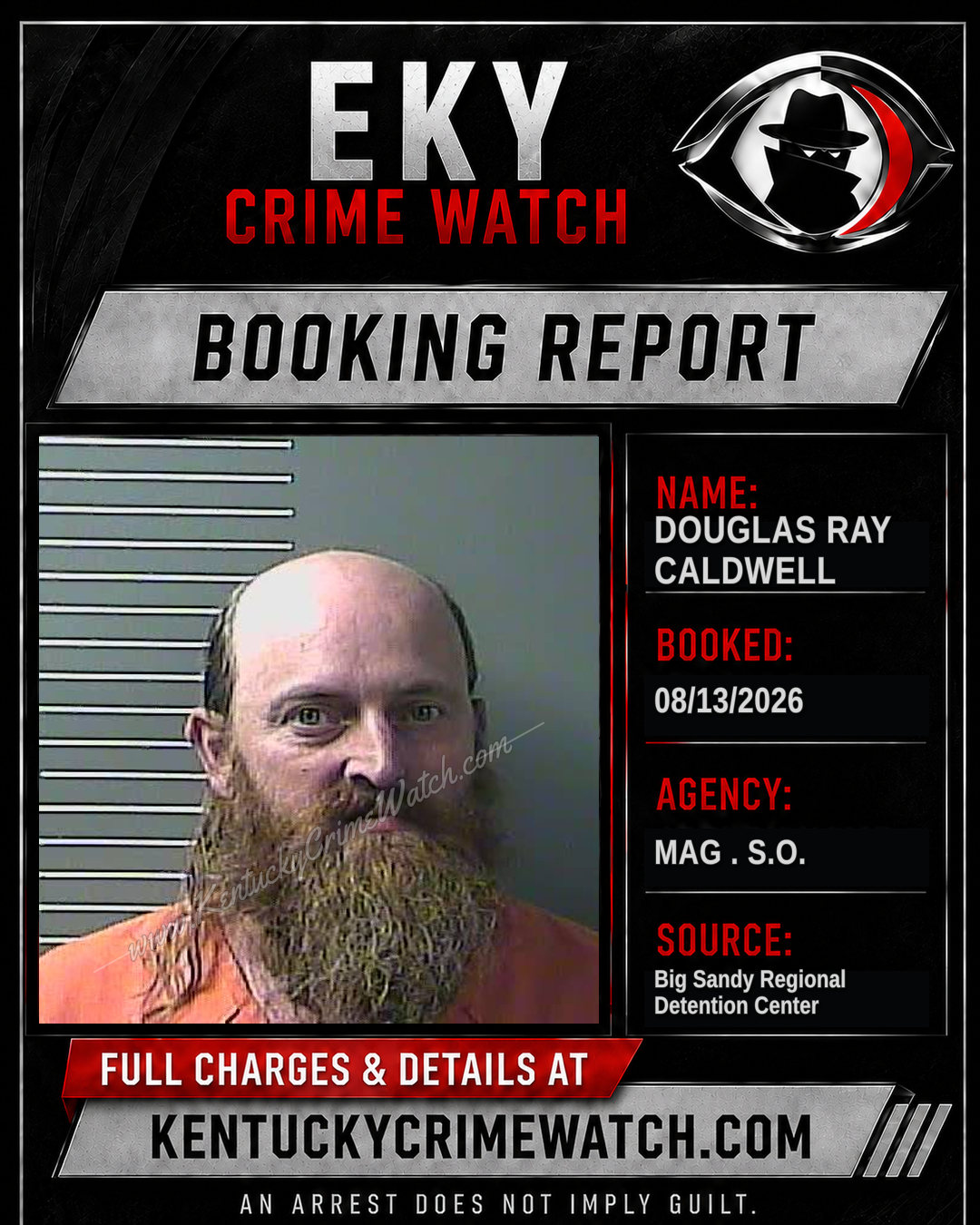 DOUGLAS RAY CALDWELL booking report card