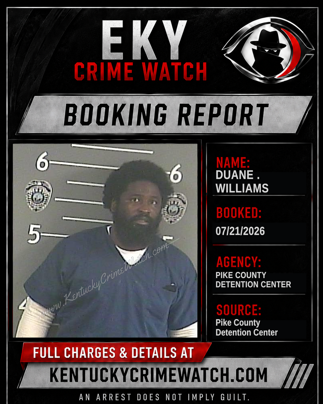 DUANE . WILLIAMS booking image