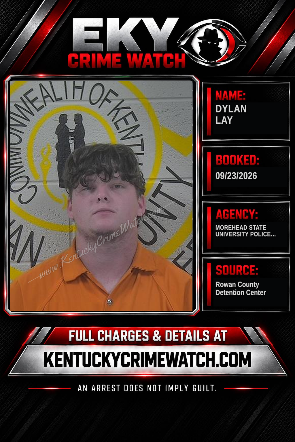 DYLAN LAY booking image