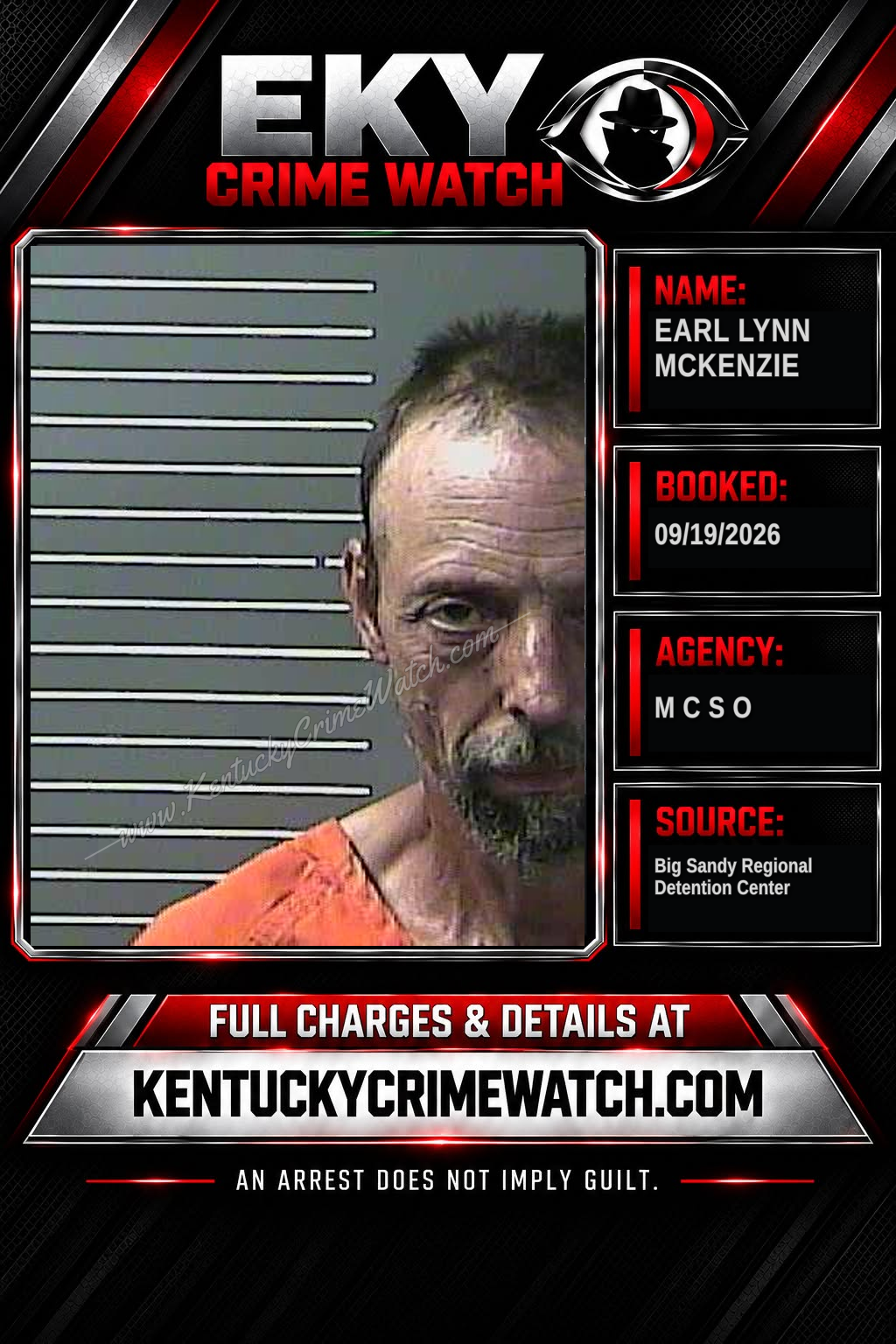 EARL LYNN MCKENZIE booking image