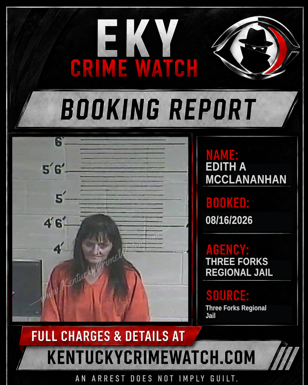 Edith A McClananhan booking image