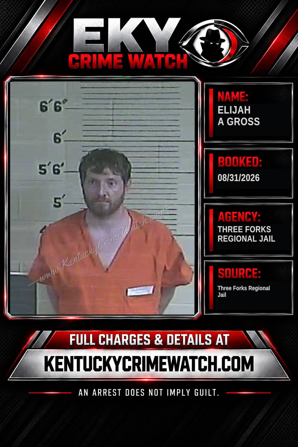 Elijah A Gross booking image