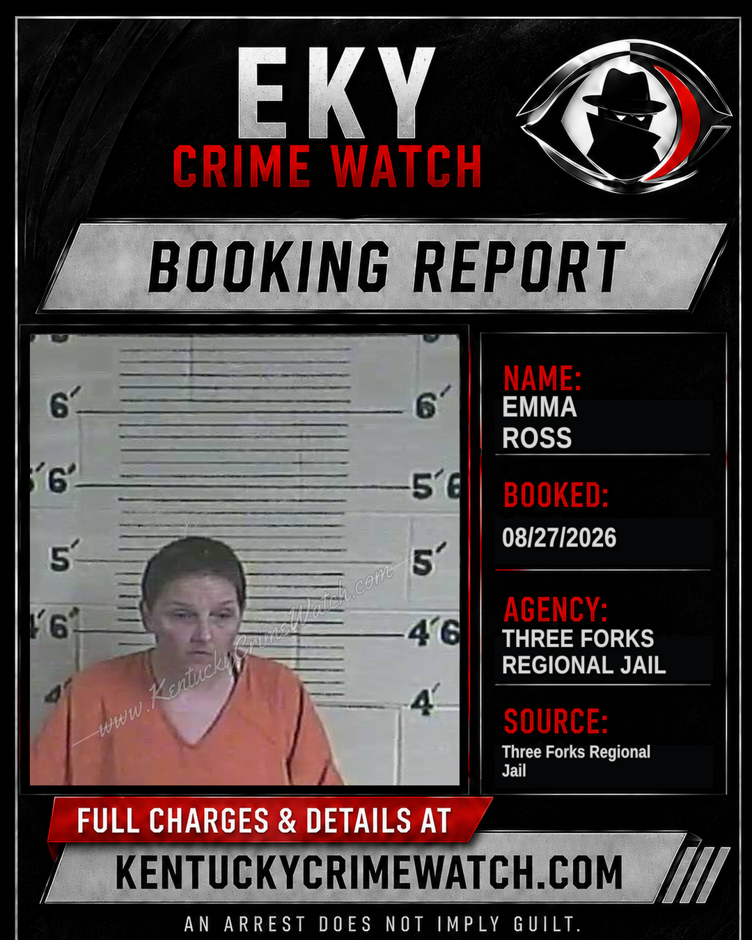 Emma Ross booking report card