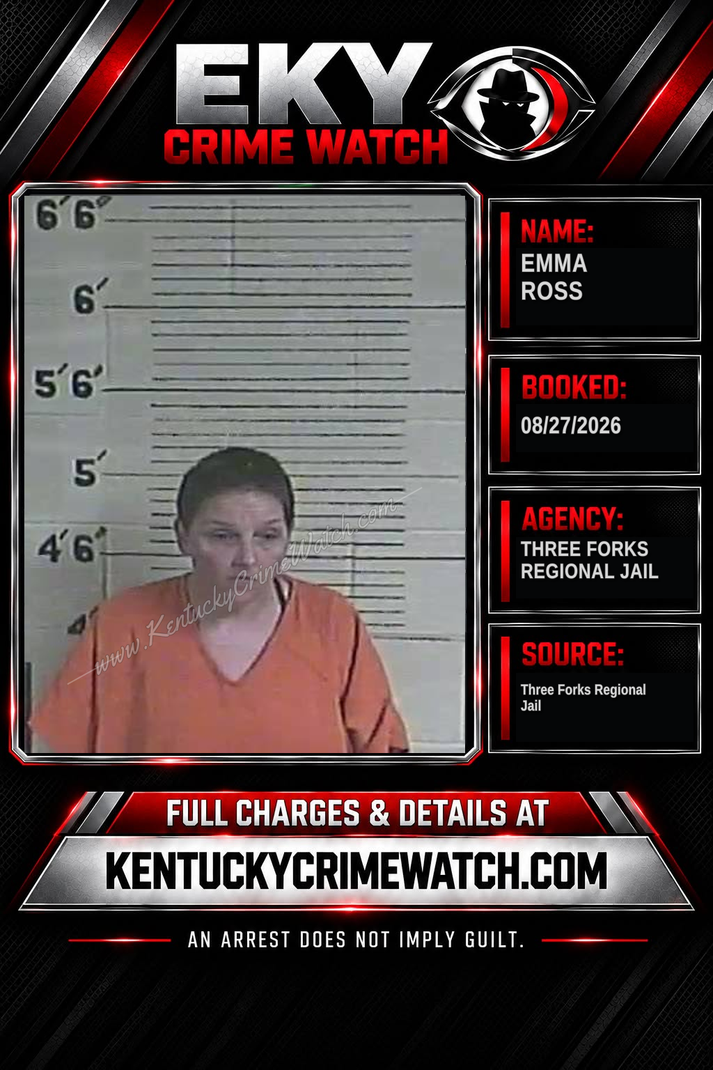 Emma Ross booking image