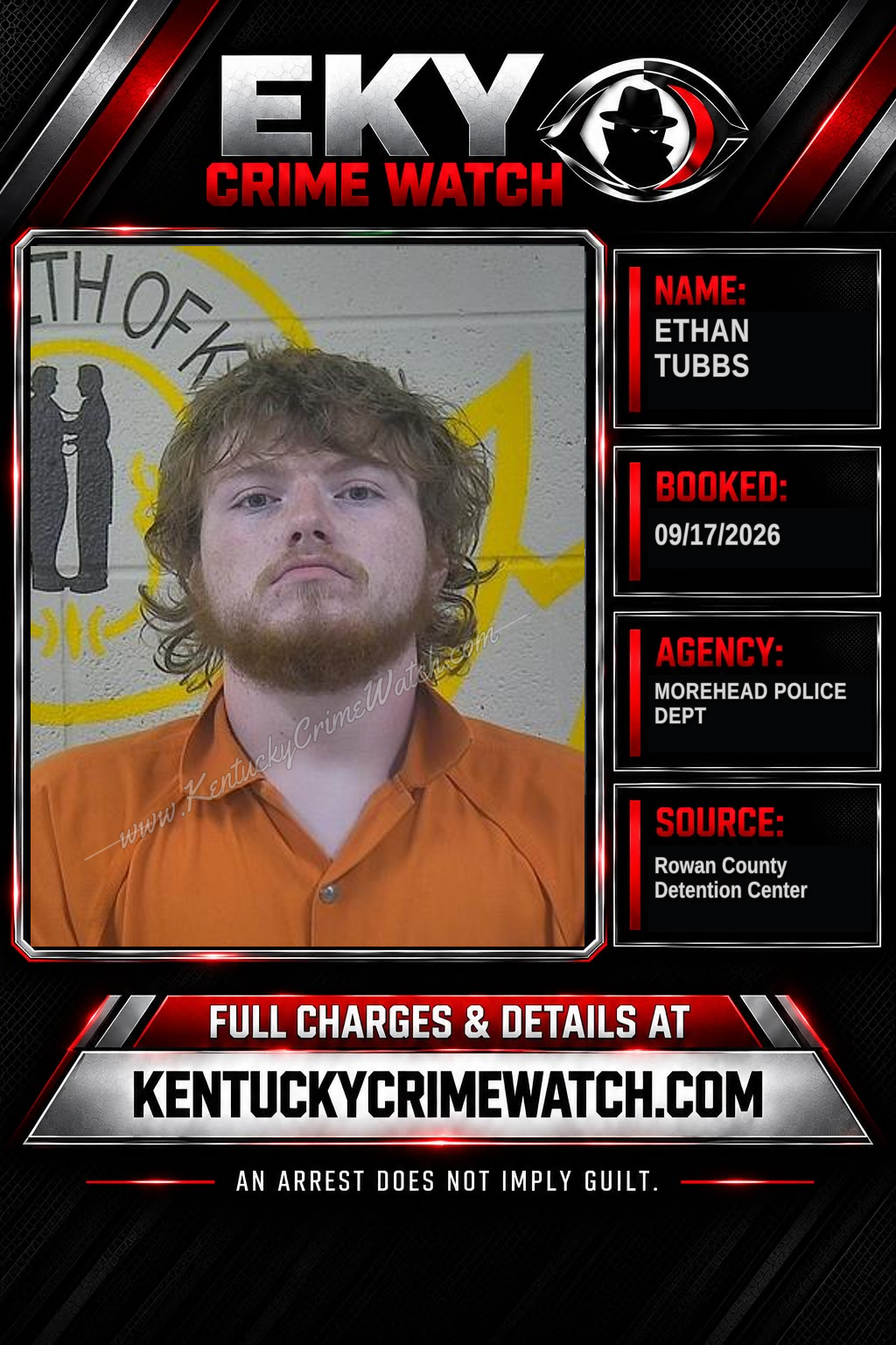 ETHAN TUBBS booking image