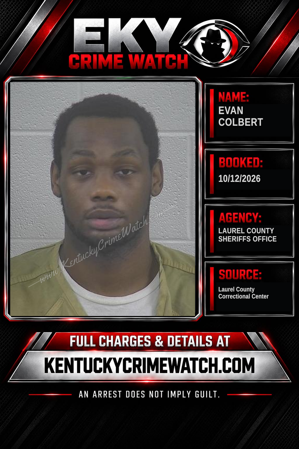 EVAN COLBERT booking image