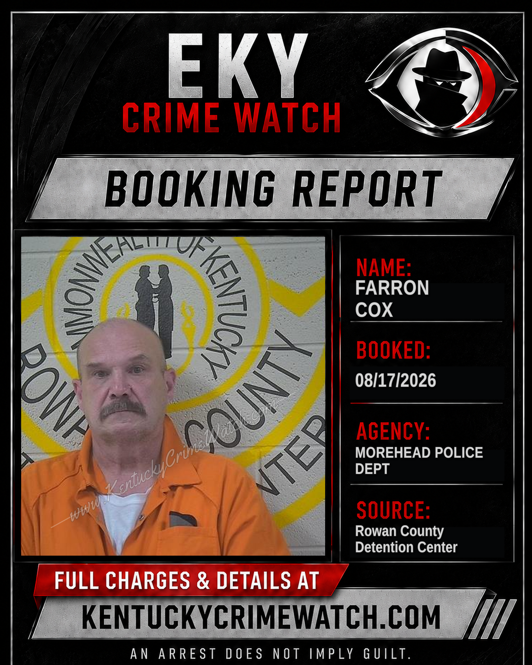 FARRON COX booking image