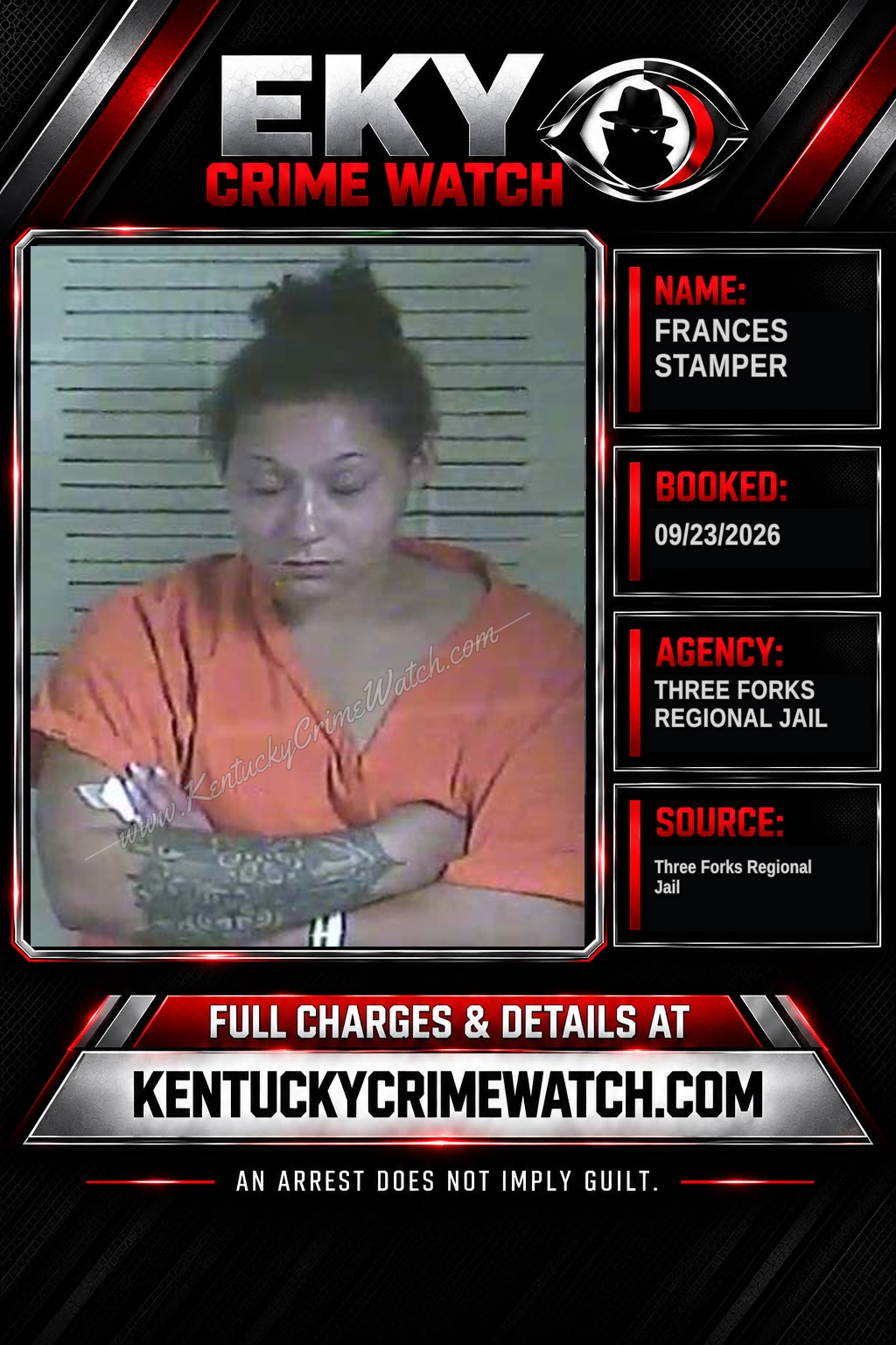 Frances Stamper booking image