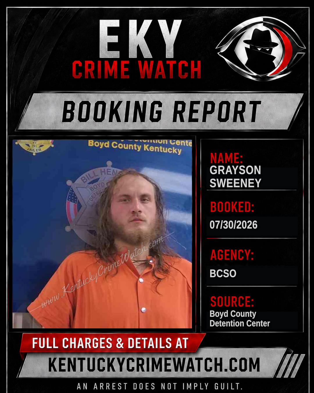 GRAYSON SWEENEY booking image