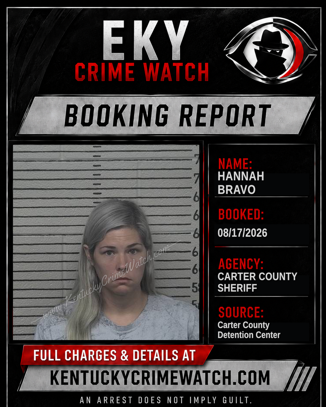 HANNAH BRAVO booking image