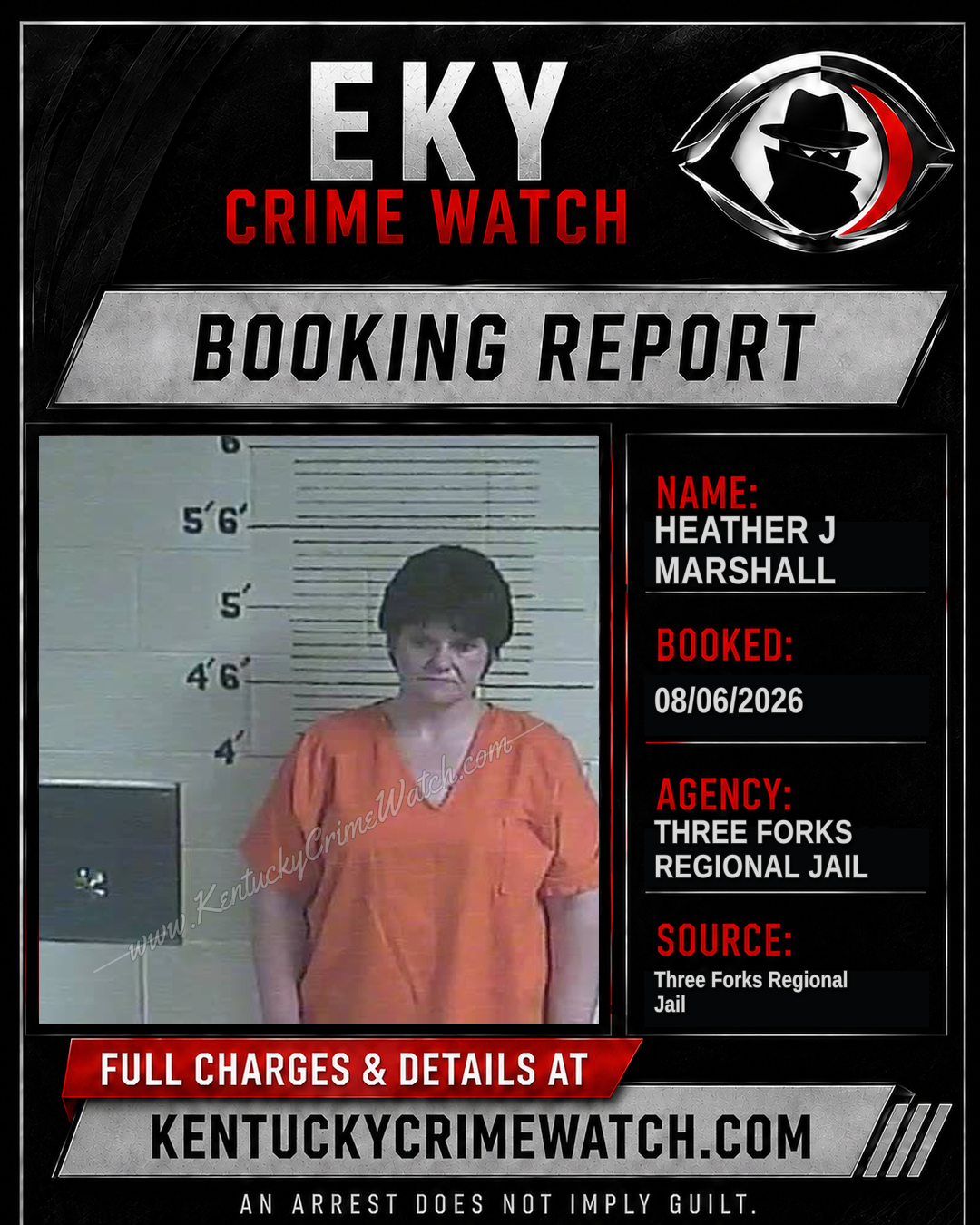 Heather J Marshall booking report card