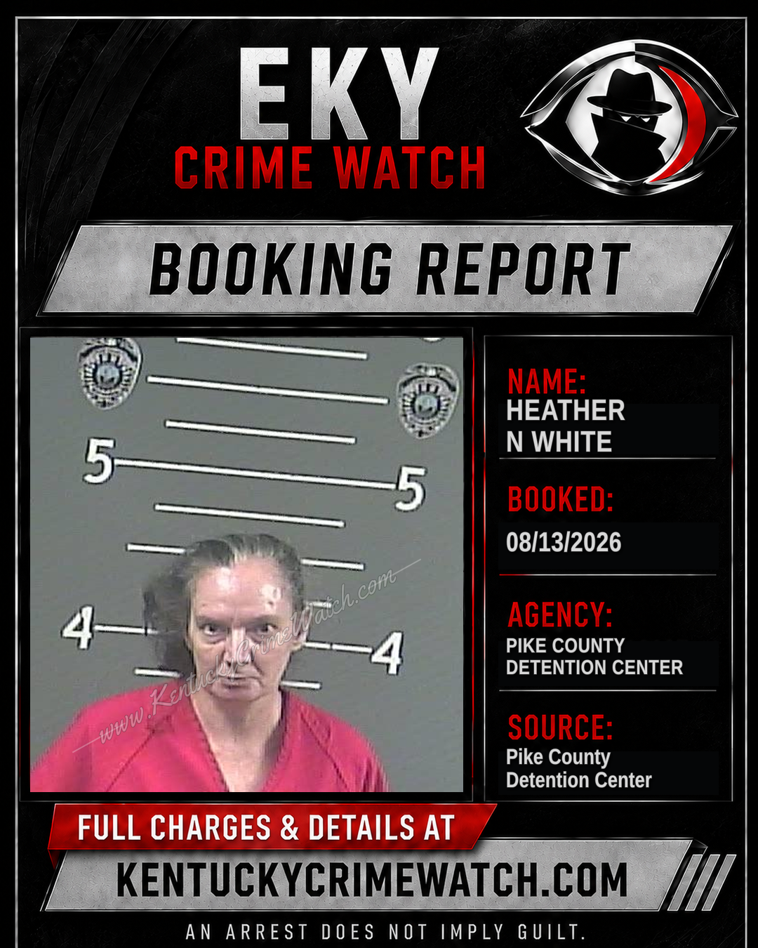 HEATHER N WHITE booking image