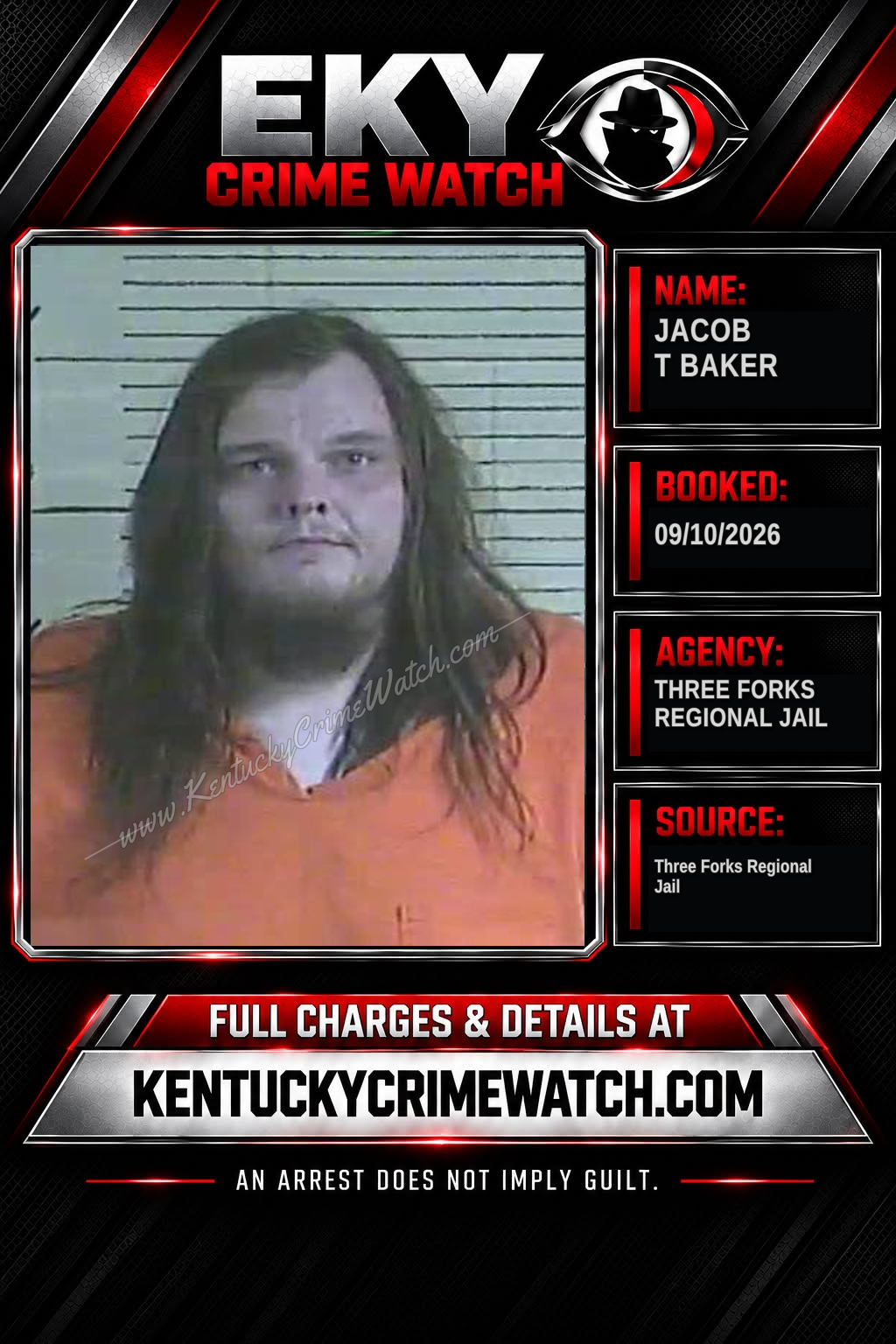Jacob T Baker booking image