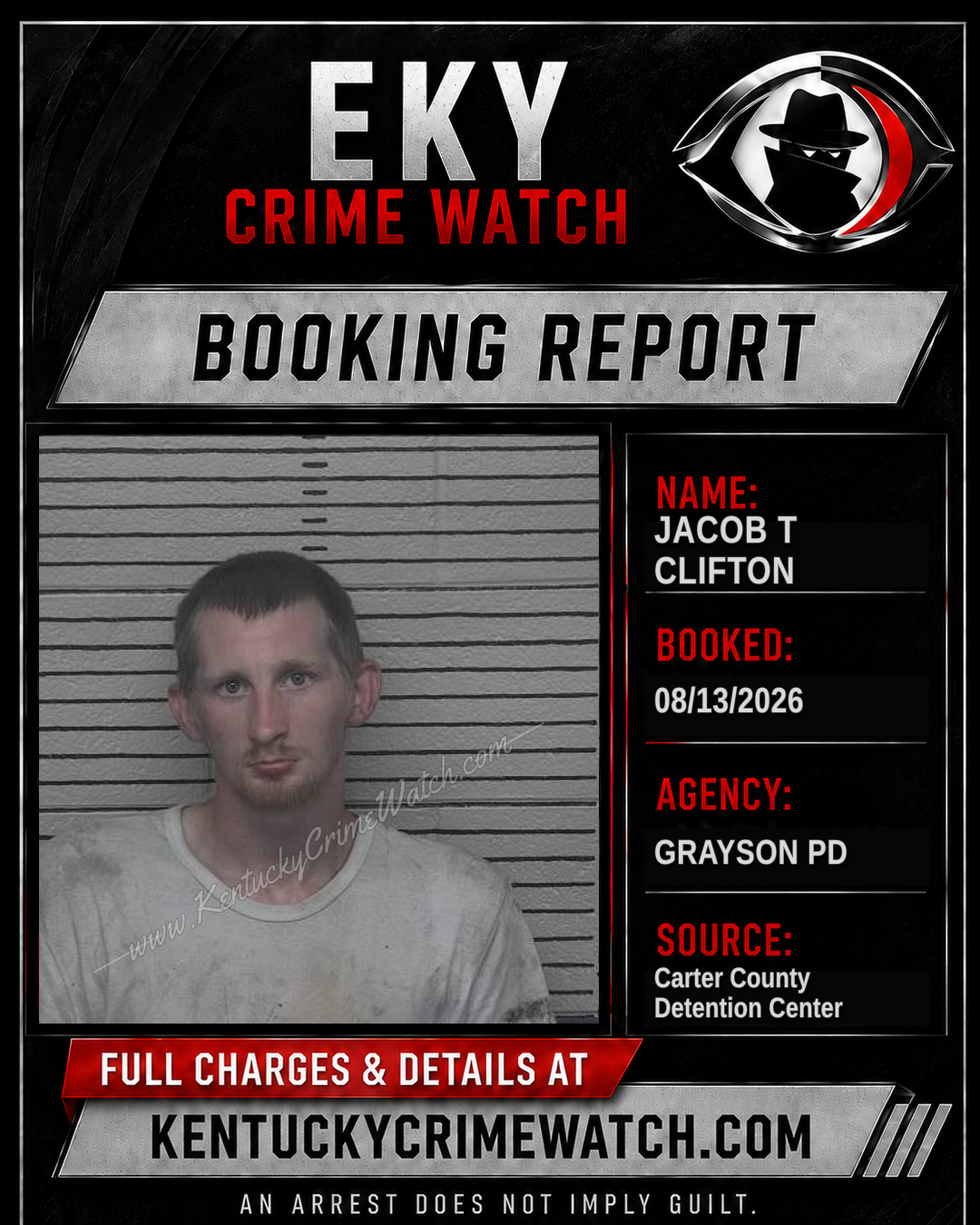 JACOB T CLIFTON booking image