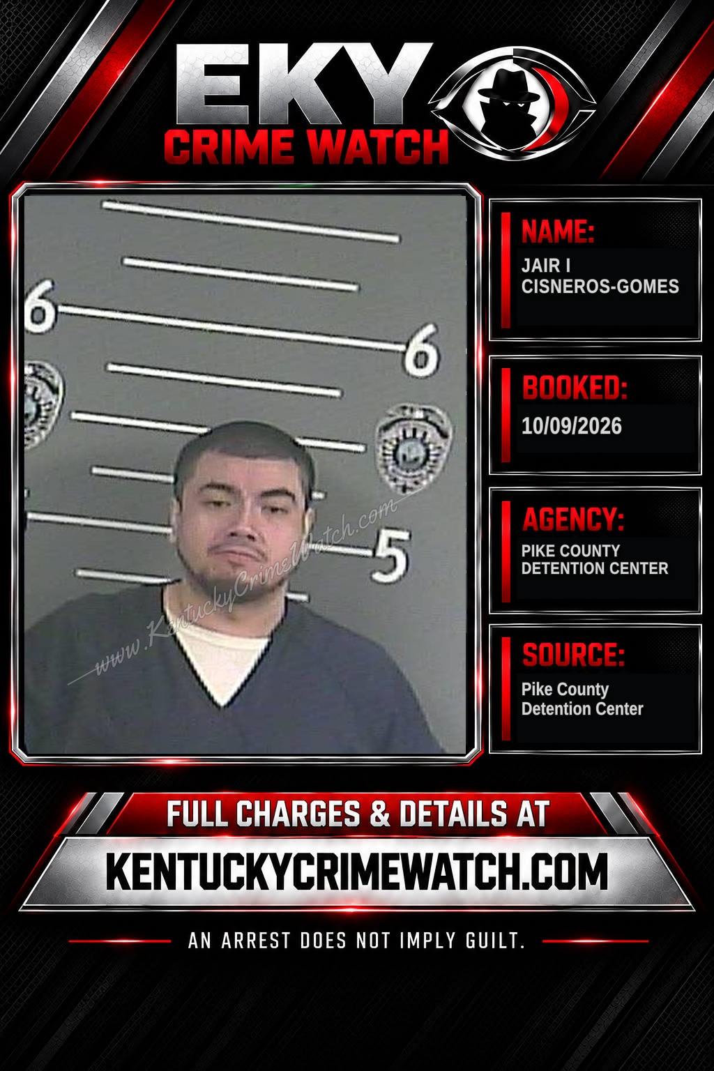 JAIR I CISNEROS-GOMES booking report card