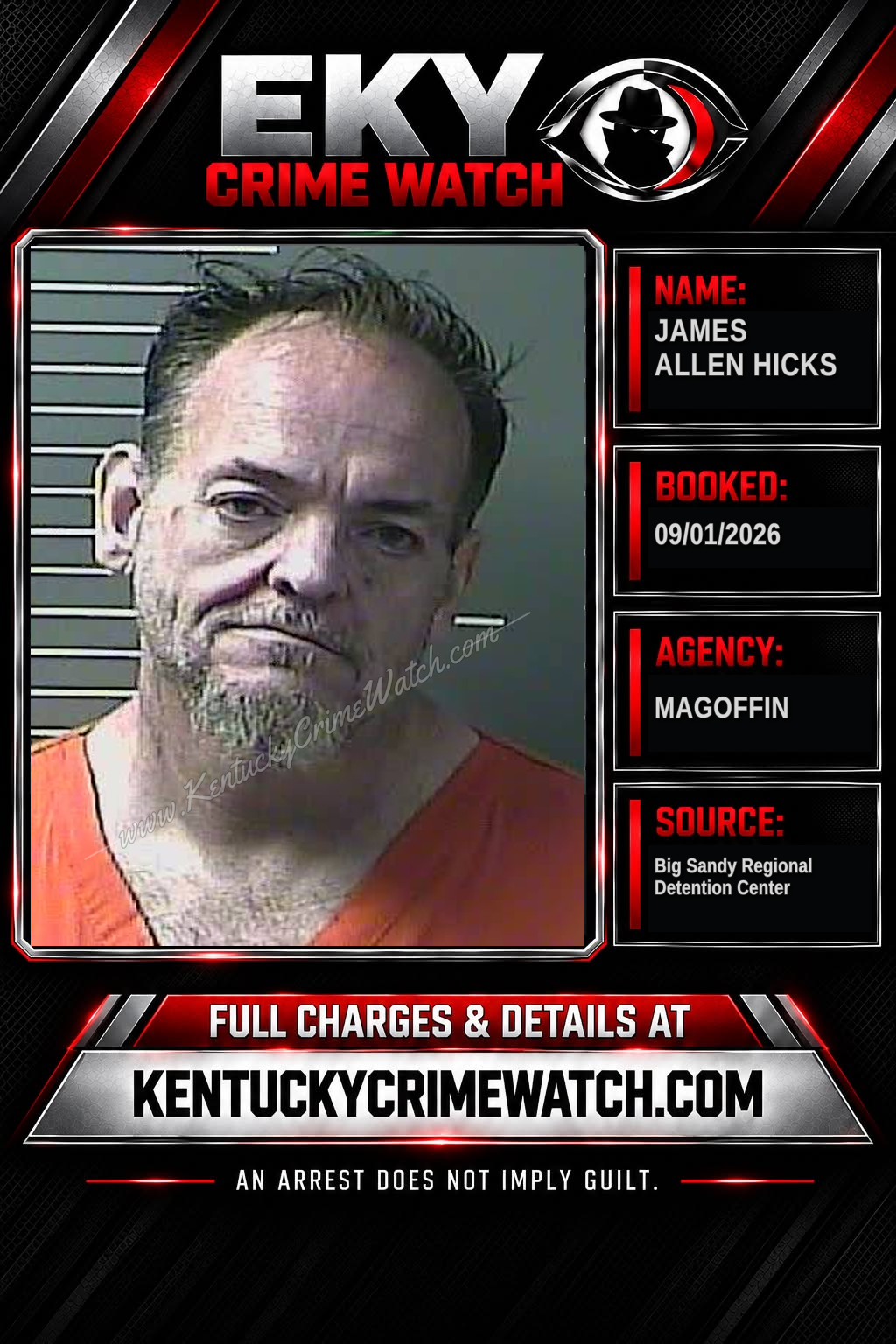 JAMES ALLEN HICKS booking image