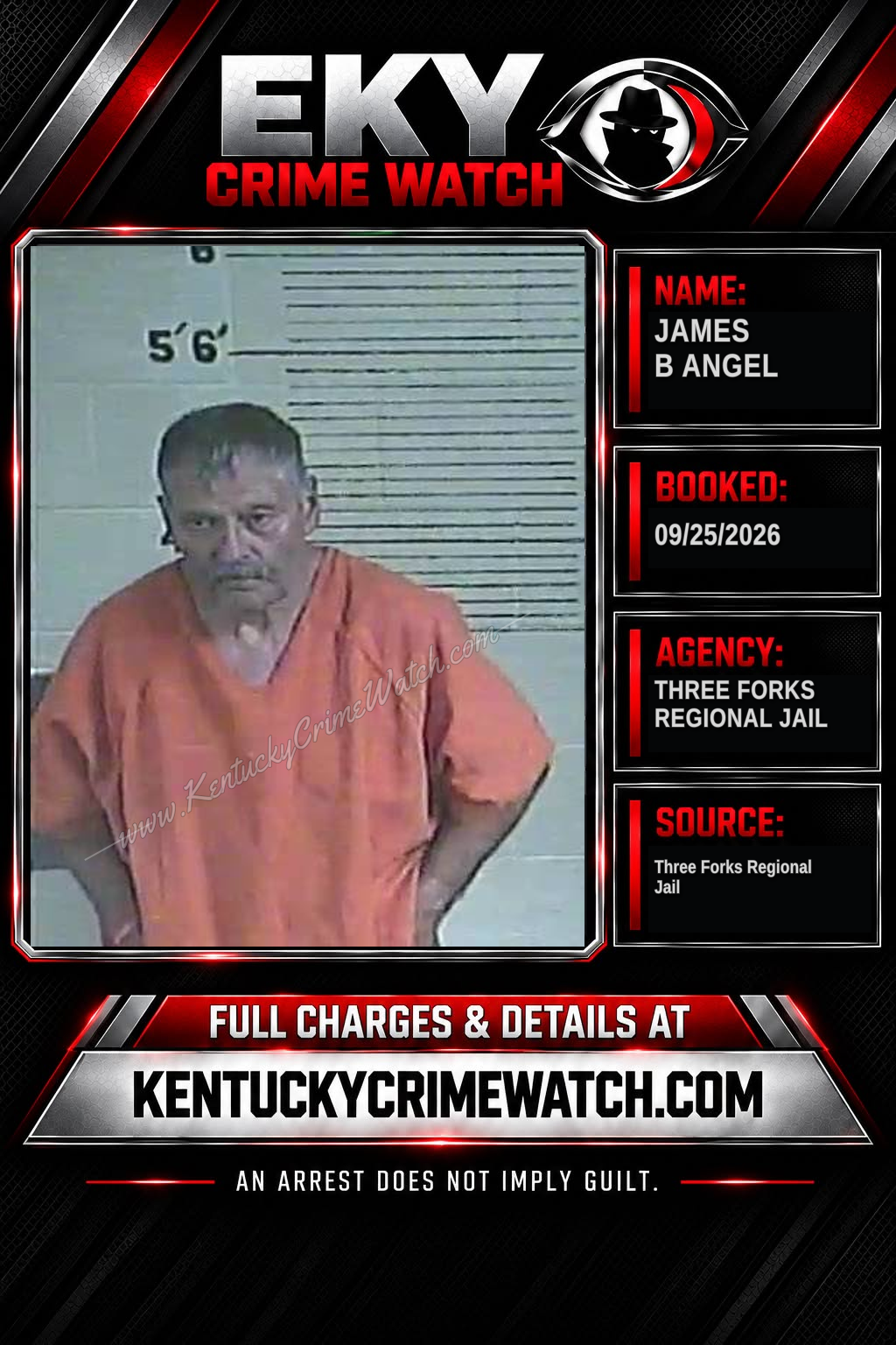 James B Angel booking image