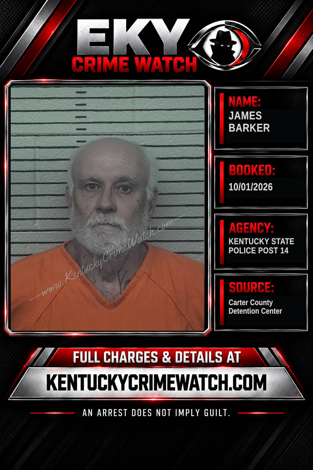 JAMES BARKER booking image