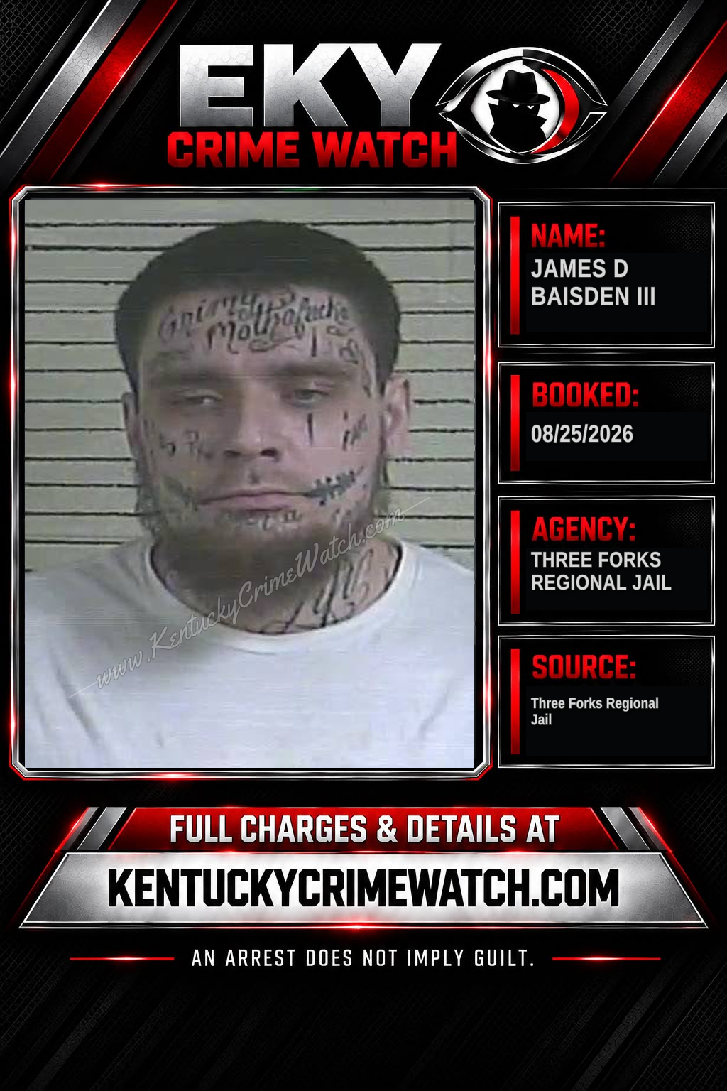 James D Baisden III booking image