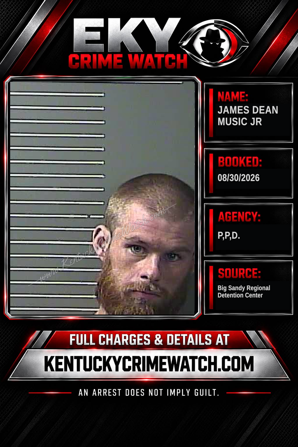 JAMES DEAN MUSIC JR booking image