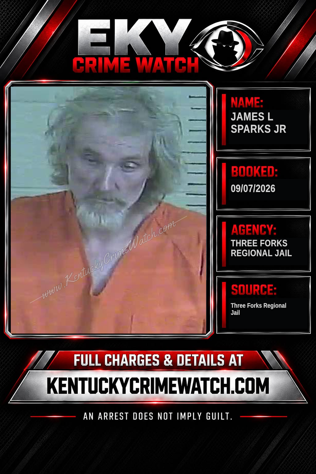 James L Sparks JR booking image