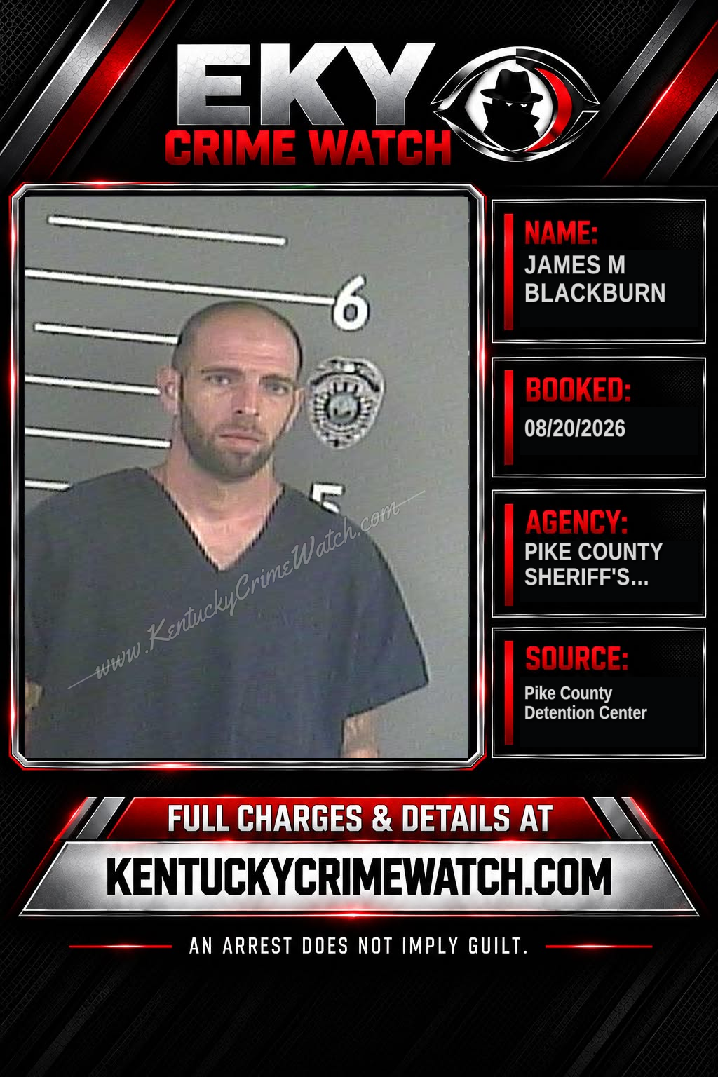 JAMES M BLACKBURN booking image