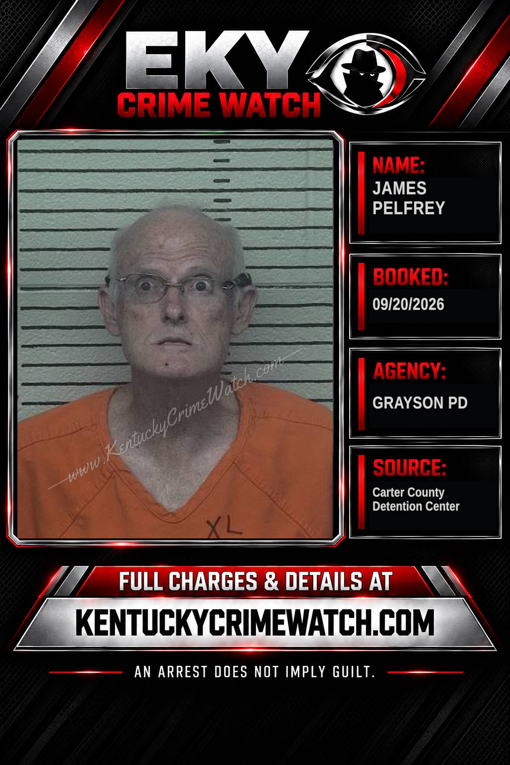 JAMES PELFREY booking image