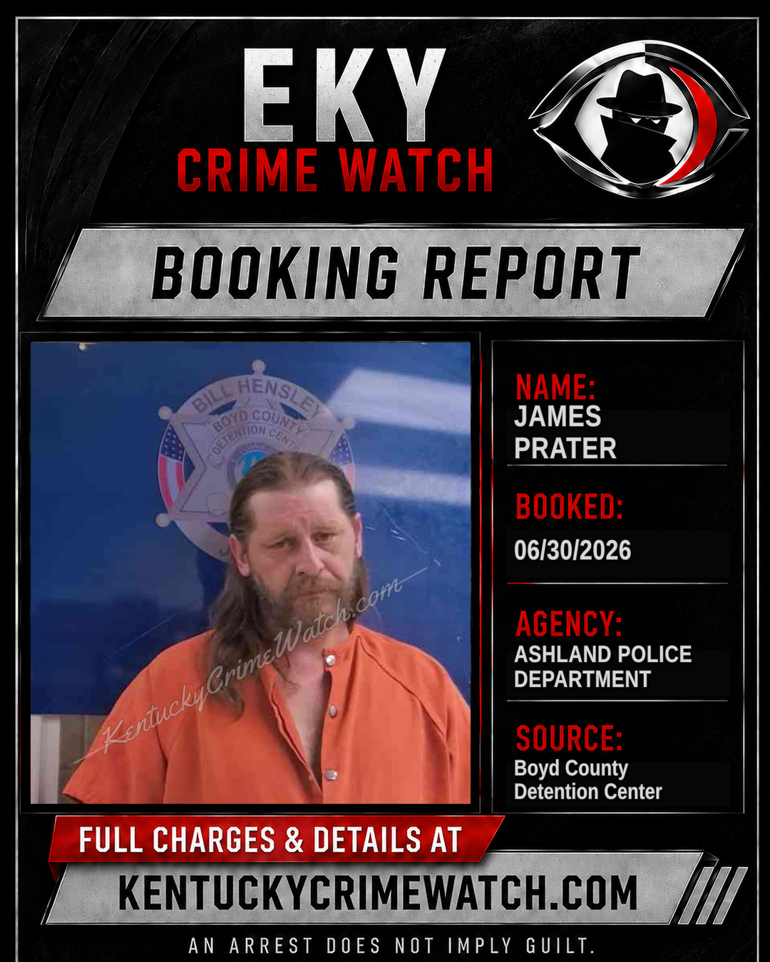 JAMES PRATER booking image