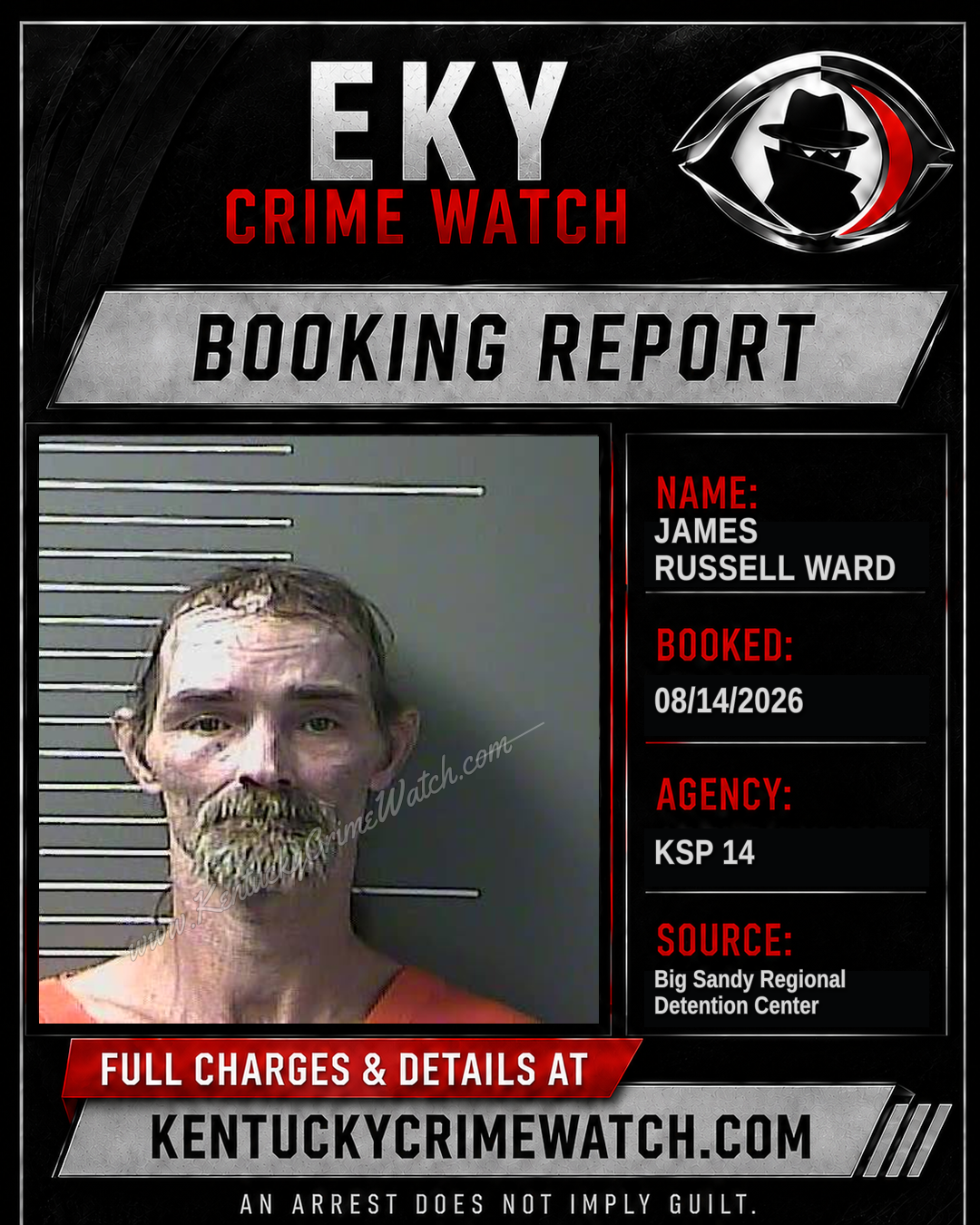 JAMES RUSSELL WARD booking image