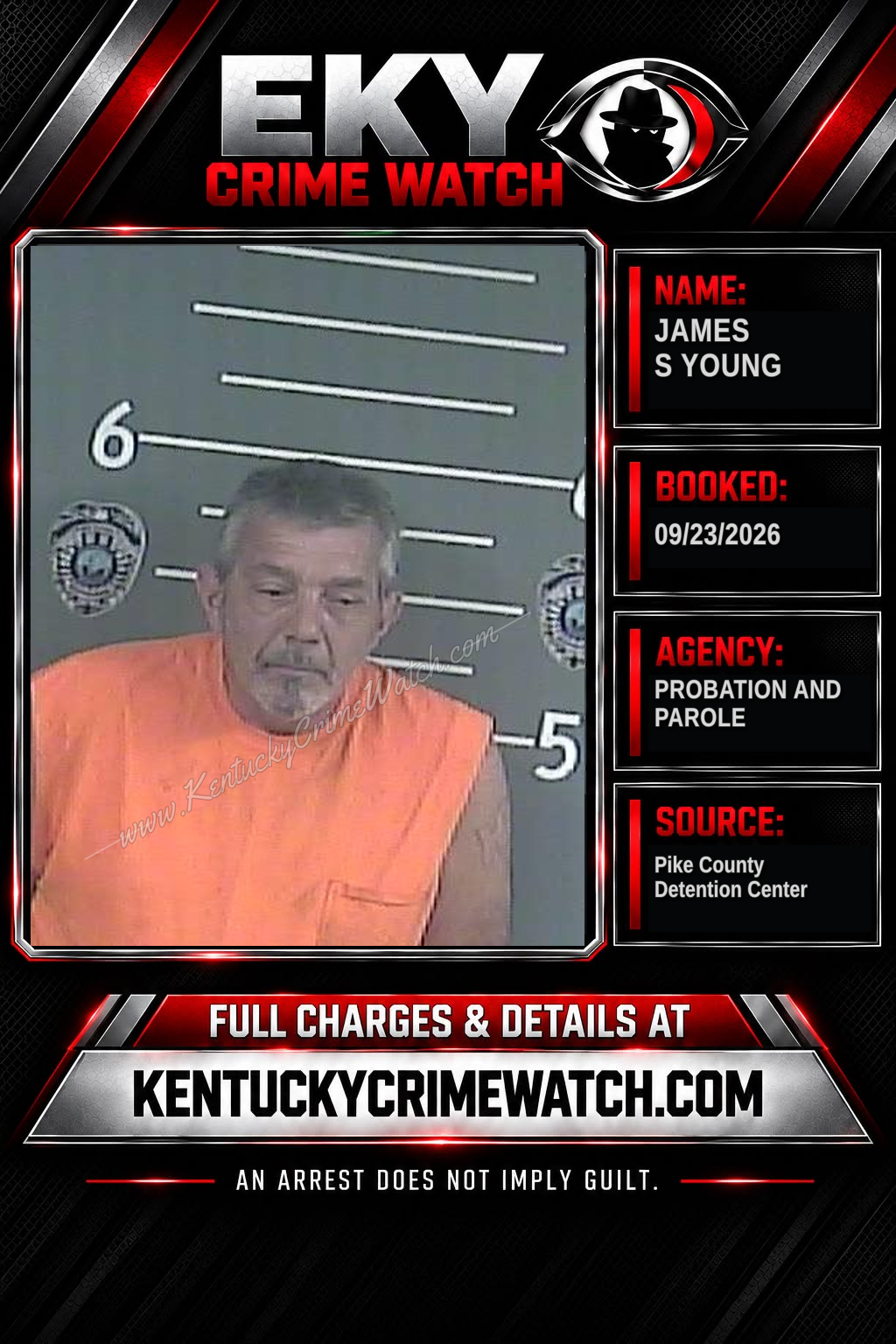 JAMES S YOUNG booking image
