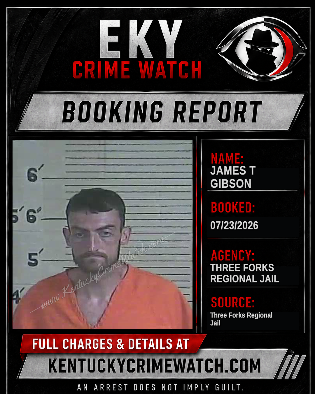 James T Gibson booking image